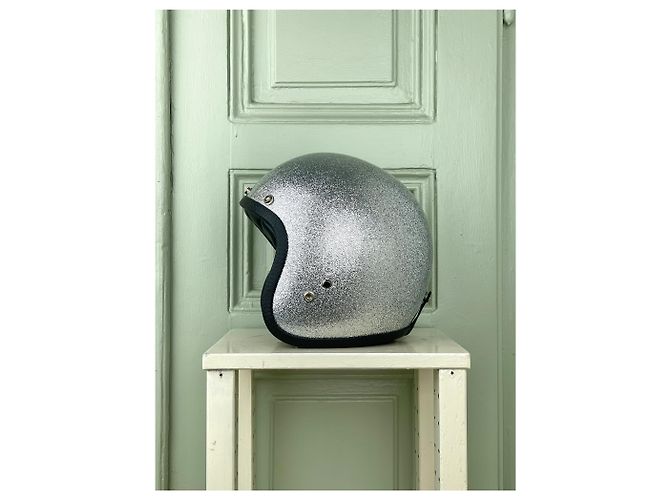 Maison Martin Margiela Borsa a Spalla Glitter Helmet di Maison Margiela Argento - vista 5