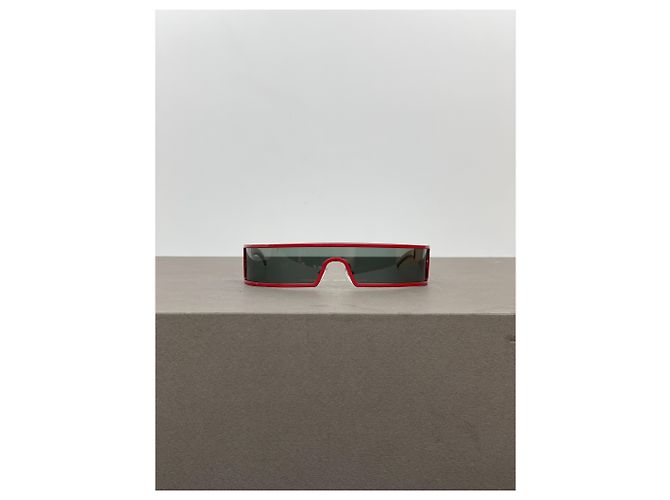 Occhiali da sole Punk Wrap Mask Dior di John Galliano SS03 Rosso - vista 3