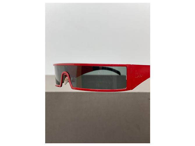 Occhiali da sole Punk Wrap Mask Dior di John Galliano SS03 Rosso - vista 8