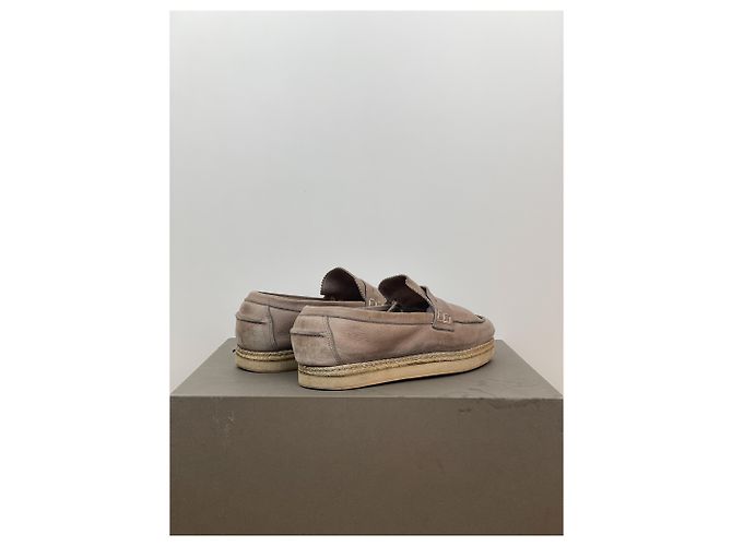 Mocassini da barca Miu Miu Marrone - vista 2