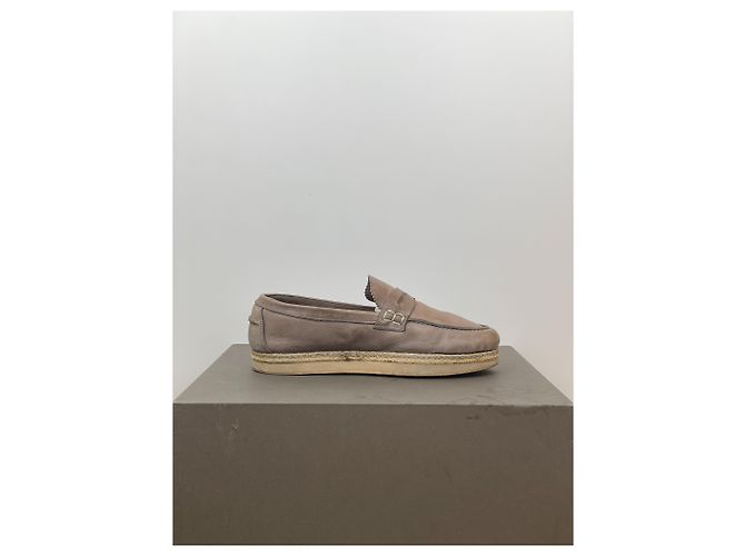 Mocassini da barca Miu Miu Marrone - vista 4