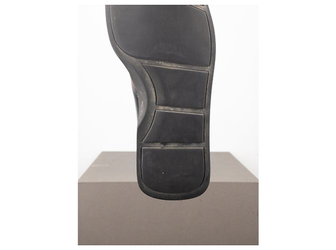 Scarpe Derby Creeper a Punta Quadrata Prada AW99 Marrone - vista 10