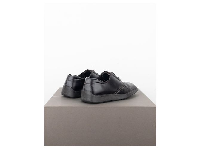 Scarpe Derby Creeper a Punta Quadrata Prada AW99 Marrone - vista 2