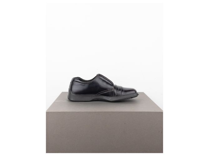 Scarpe Derby Creeper a Punta Quadrata Prada AW99 Marrone - vista 4