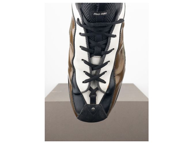 Sneakers ibride con suola a tacchetti Miu Miu AW04 Marrone - vista 7