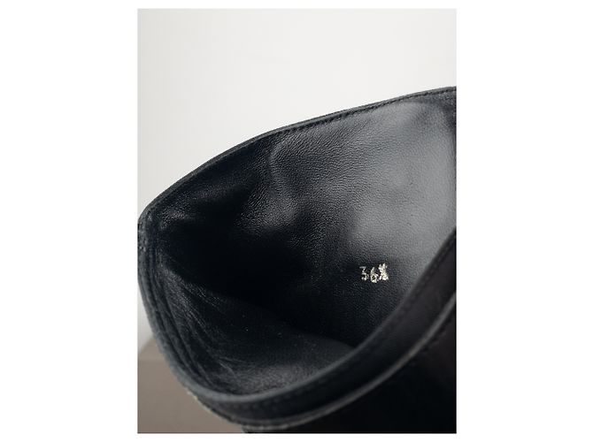 Botas de vaquero híbridas con hebilla Prada de los 2000 Negro - vista 11