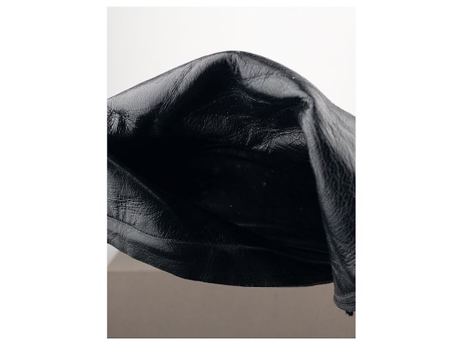 Botas de tacón escultural de punta cuadrada Prada AW99 Negro - vista 9
