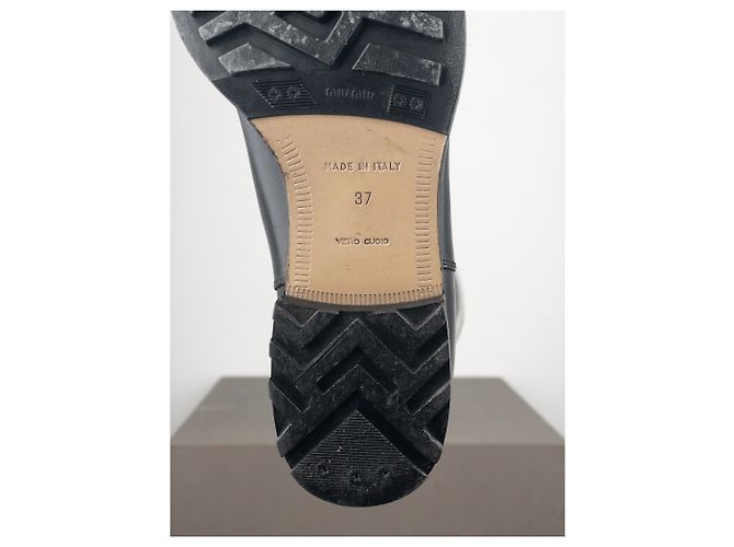 Botas de combate biker de punta afilada ‘Peco’ Miu Miu AW01 Negro - vista 9