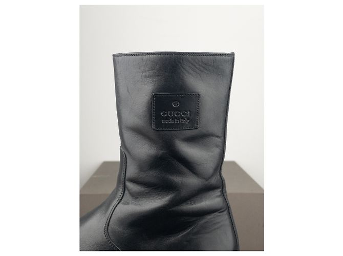 Prada Stivali da moto con suola lug Gucci di Tom Ford anni 2000 Nero - vista 8
