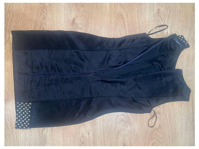 Vestido ajustado adornado Versace Negro Púrpura - vista 3
