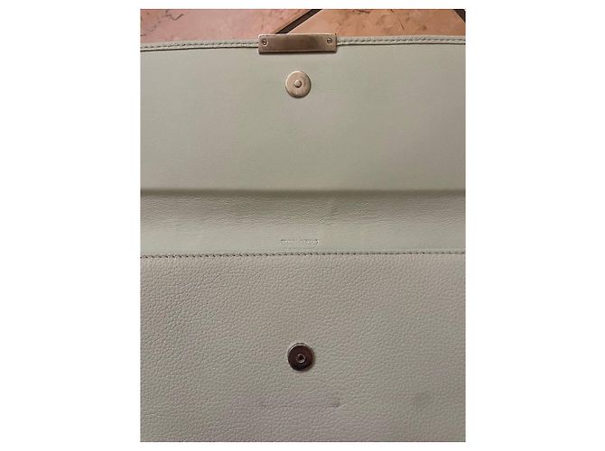 Clutch in pelle Jimmy Choo Beige - vista 2