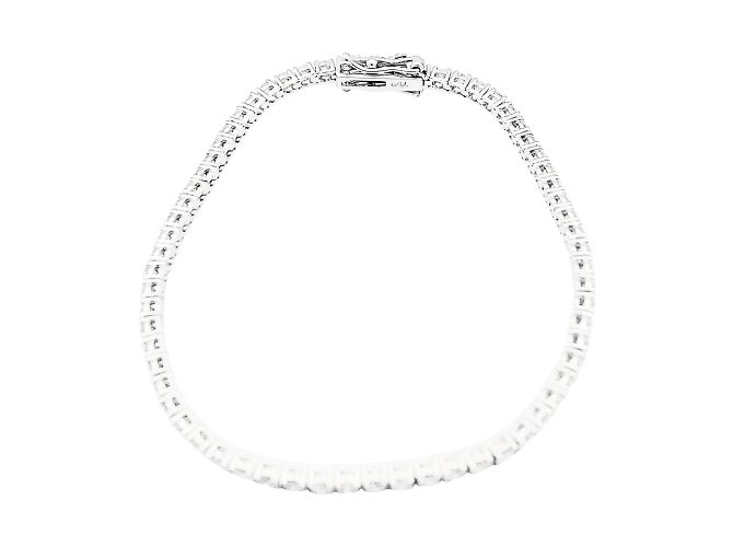 Autre Marque Bracciale linea, oro bianco e diamanti. - vista 2