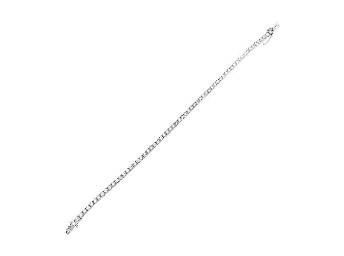Autre Marque Bracciale linea, oro bianco e diamanti. - vista 3