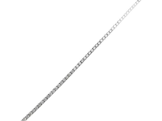 Autre Marque Bracciale linea, oro bianco e diamanti. - vista 4