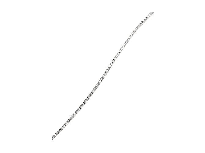 Autre Marque Bracciale linea, oro bianco e diamanti. - vista 3