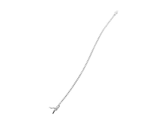 Autre Marque Bracciale linea, oro bianco e diamanti. - vista 4