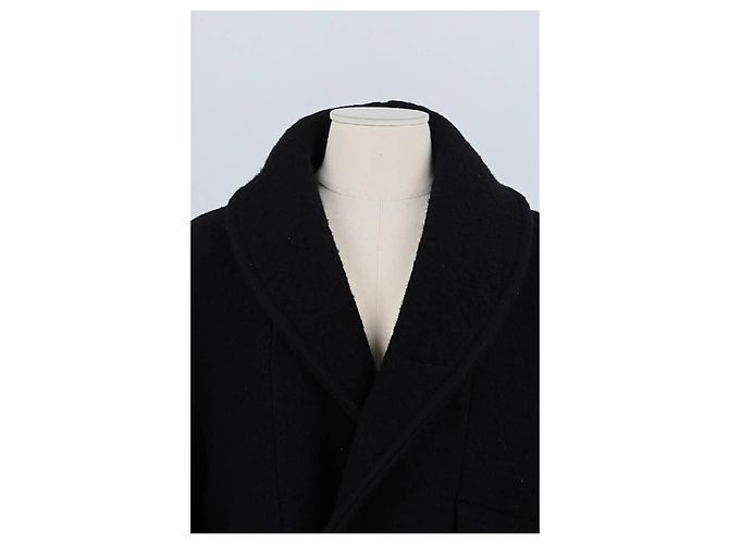 Lemaire Black wool coat - view 2