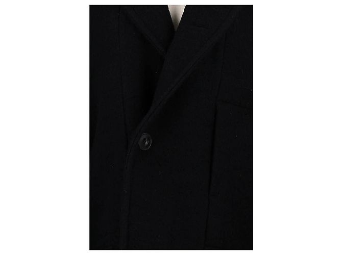 Lemaire Black wool coat - view 3