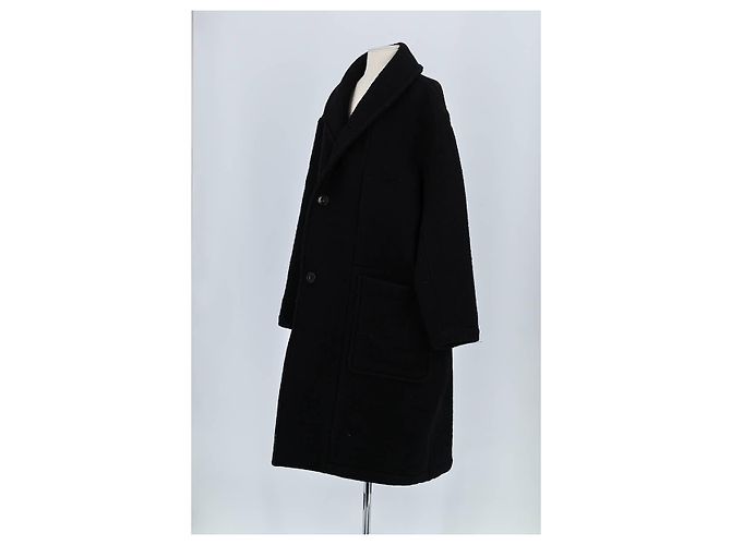Lemaire Black wool coat - view 4