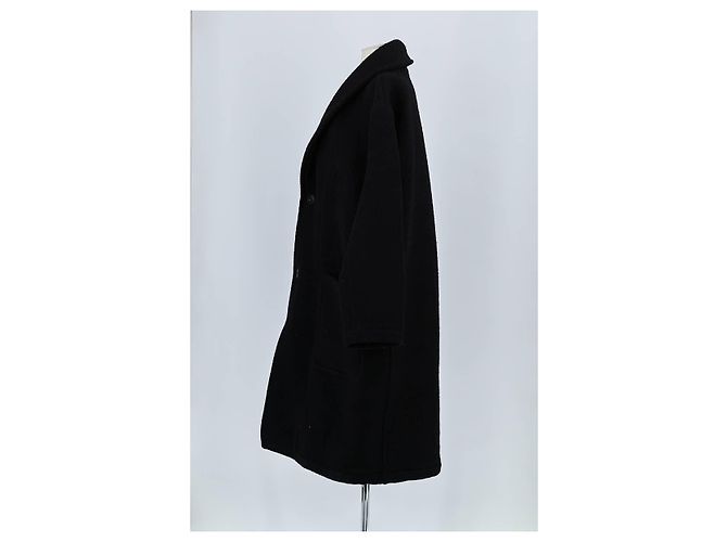 Lemaire Black wool coat - view 5