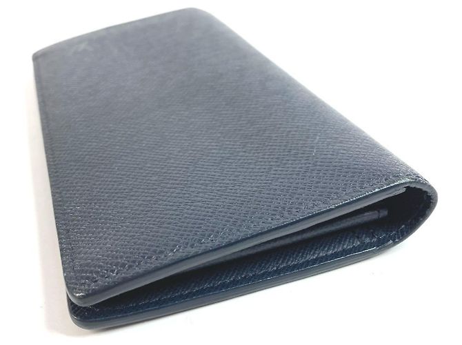 Cartera Larga Brazza en Taiga Louis Vuitton Azul - vista 3