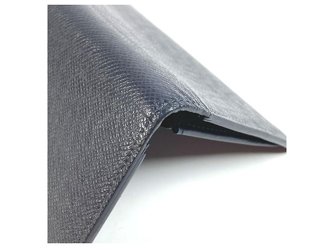 Cartera Larga Brazza en Taiga Louis Vuitton Azul - vista 7