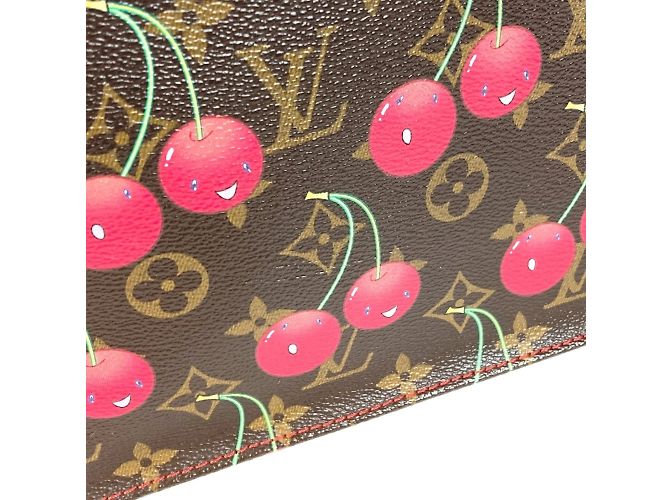 Borsa Tote Pla Monogramma Ciliegia Louis Vuitton Marrone Rosso - vista 10