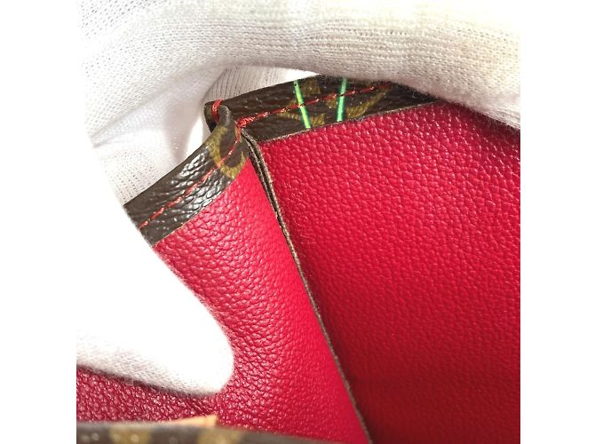 Borsa Tote Pla Monogramma Ciliegia Louis Vuitton Marrone Rosso - vista 14