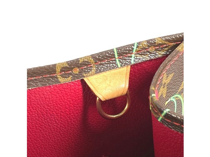 Borsa Tote Pla Monogramma Ciliegia Louis Vuitton Marrone Rosso - vista 15