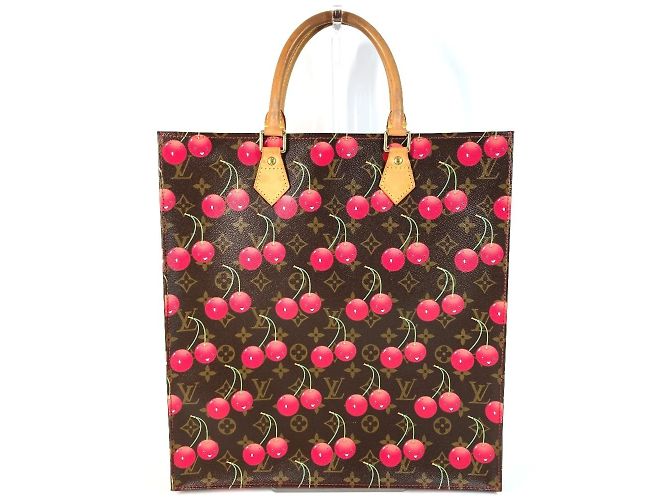 Borsa Tote Pla Monogramma Ciliegia Louis Vuitton Marrone Rosso - vista 2