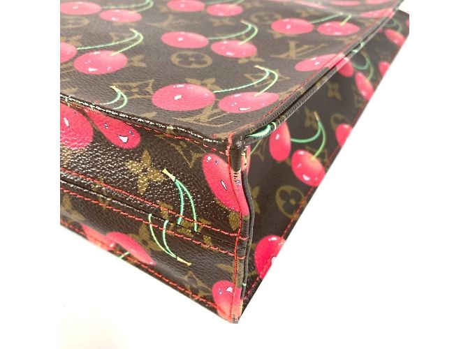 Borsa Tote Pla Monogramma Ciliegia Louis Vuitton Marrone Rosso - vista 6