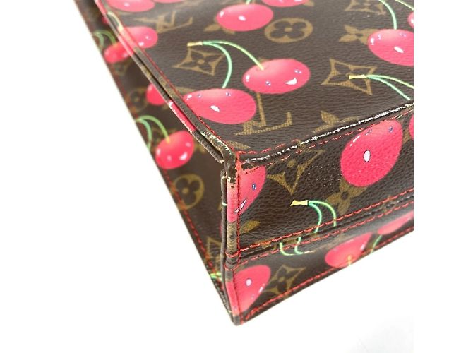 Borsa Tote Pla Monogramma Ciliegia Louis Vuitton Marrone Rosso - vista 7