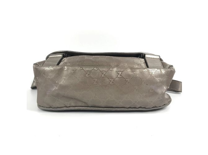 Borsa a tracolla con patta e logo GG stampato di Gucci Metallico - vista 5