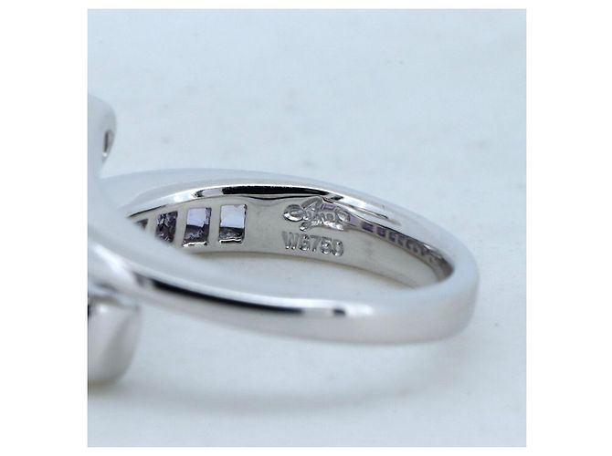Autre Marque Anello in diamante e zaffiro rosa Au750 Joune - vista 4