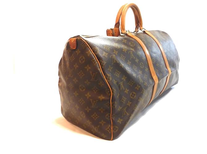 Louis Vuitton Keepall 55 Monogram - MI881 Marrone - vista 10