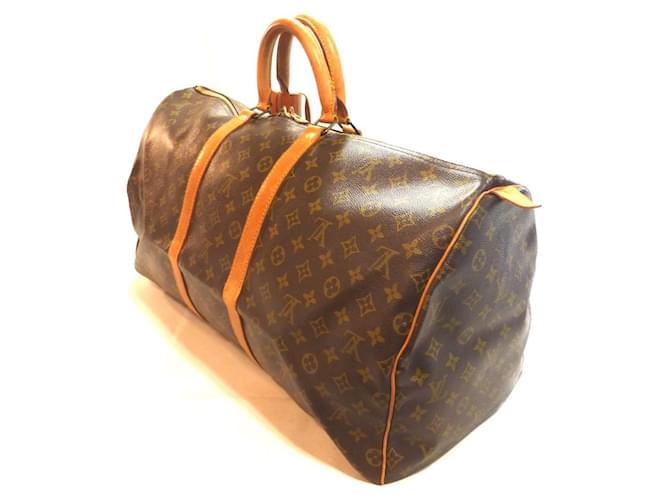 Louis Vuitton Keepall 55 Monogram - MI881 Marrone - vista 12
