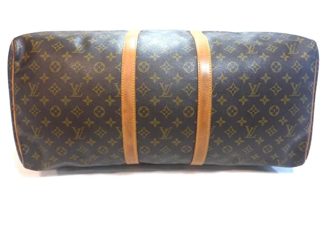 Louis Vuitton Keepall 55 Monogram - MI881 Marrone - vista 13