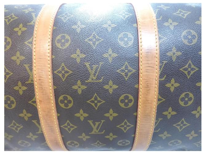 Louis Vuitton Keepall 55 Monogram - MI881 Marrone - vista 14
