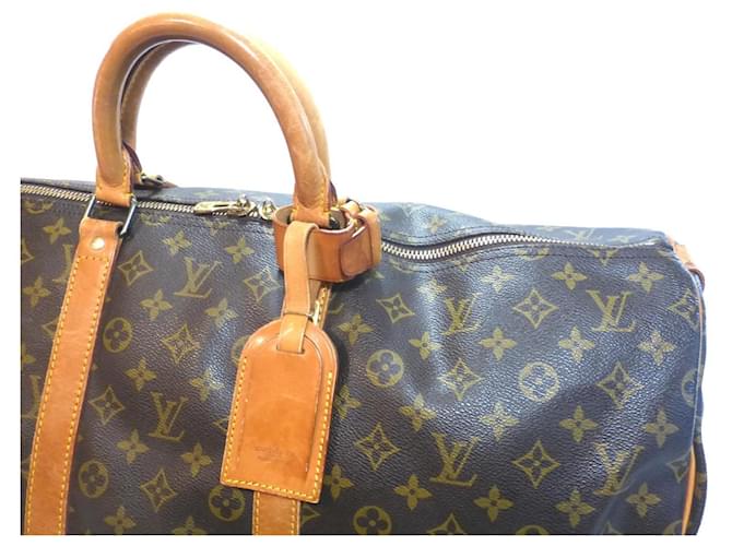 Louis Vuitton Keepall 55 Monogram - MI881 Marrone - vista 2
