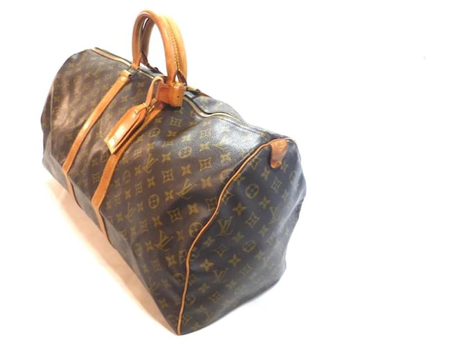 Louis Vuitton Keepall 55 Monogram - MI881 Marrone - vista 8