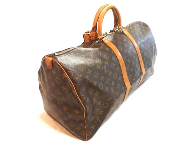 Louis Vuitton Keepall 55 Monogram - MI881 Marrone - vista 9