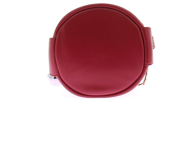 Prada Borsa a secchiello bordeaux in pelle nappa Rosso - vista 7