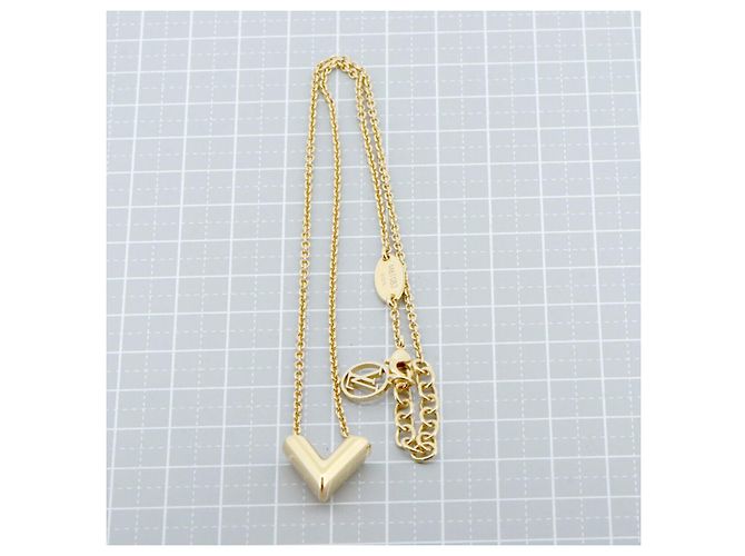 Collana Essenziale V Louis Vuitton D'oro - vista 6