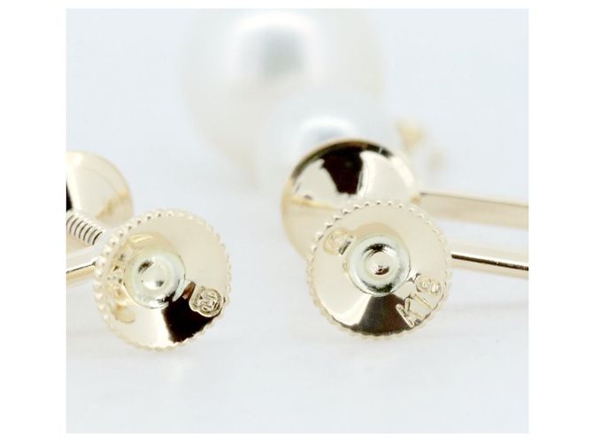 Orecchini in perle Mikimoto Au750 D'oro - vista 2
