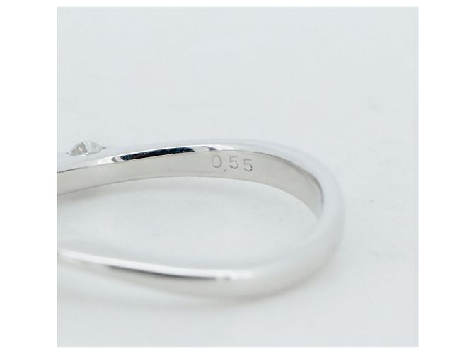 Autre Marque Pt900 Platin-Diamantring Silber - Ansicht 5