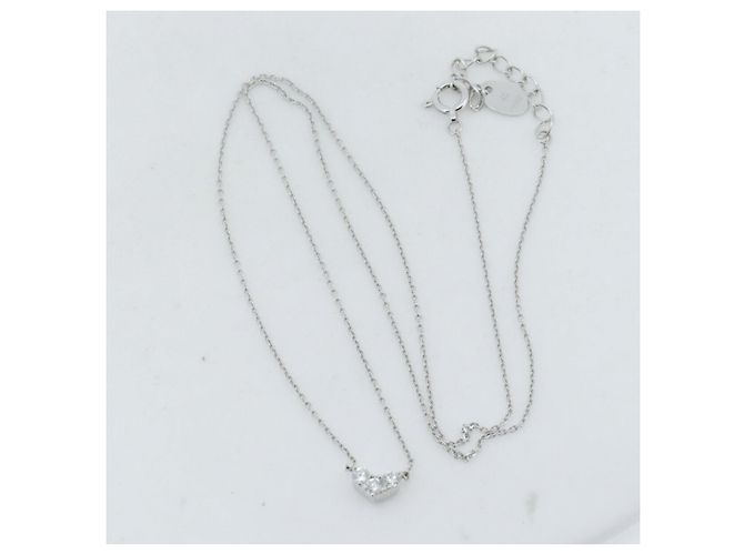 Autre Marque Collana in diamante Pt850 4℃ Argento - vista 2
