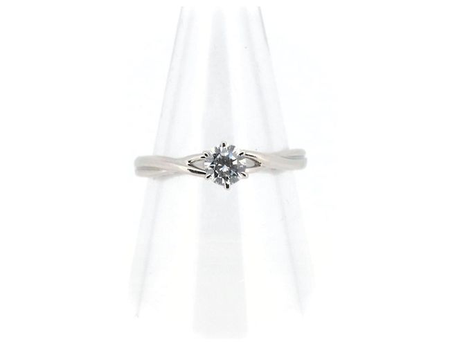 Autre Marque Royal Asscher PT900 Diamantring Silber - Ansicht 2
