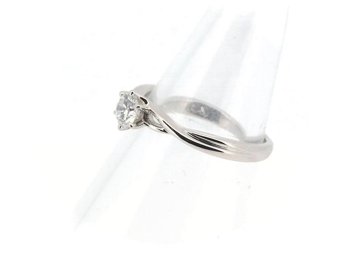Autre Marque Royal Asscher PT900 Diamantring Silber - Ansicht 3