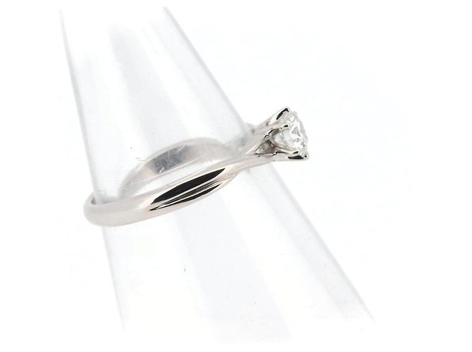 Autre Marque Royal Asscher PT900 Diamantring Silber - Ansicht 4