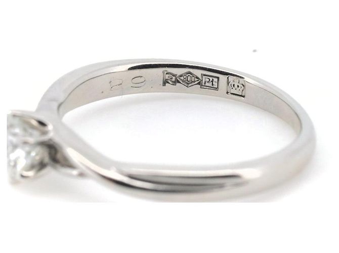 Autre Marque Royal Asscher PT900 Diamantring Silber - Ansicht 6